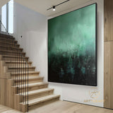 Large Green Abstract Painting Green Art Modern Abstract Painting Contemporary Painting Original Abstract Art Home Decoration Boho Decor