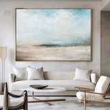 Original Beach Abstract Painting Large Sky And Sea Painting Large Ocean Canvas Painting Cloud Painting Painting For Living Room Seascape Art