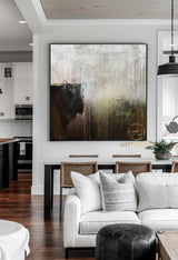 Brown Painting Large Abstract Mountain Painting,Original Landscape Painting,Large Abstract Painting,Large Canvas Art Living Room Painting