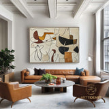 Original Abstract Colorful Cubist Faces Paintings On Canvas Picasso-Inspired Geometric Art Vibrant Modernism Oil Painting Home Wall Decor