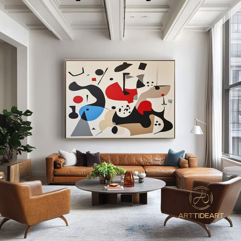 Original Colorful Abstract Painting on Canvas Contemporar Art Line Texture Painting Colorful  Painting Modern Custorm Home Décor