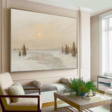 Large Landscape Wall Art Large Sunset Painting Seascape Painting Snow scene Painting Beach Scene Art Ocean painting Beach Sky Art Decor