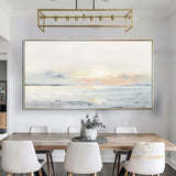 Large ocean sunset painting coastal wall art ocean painting sea level painting big sea abstract painting seascape painting ocean art canvas