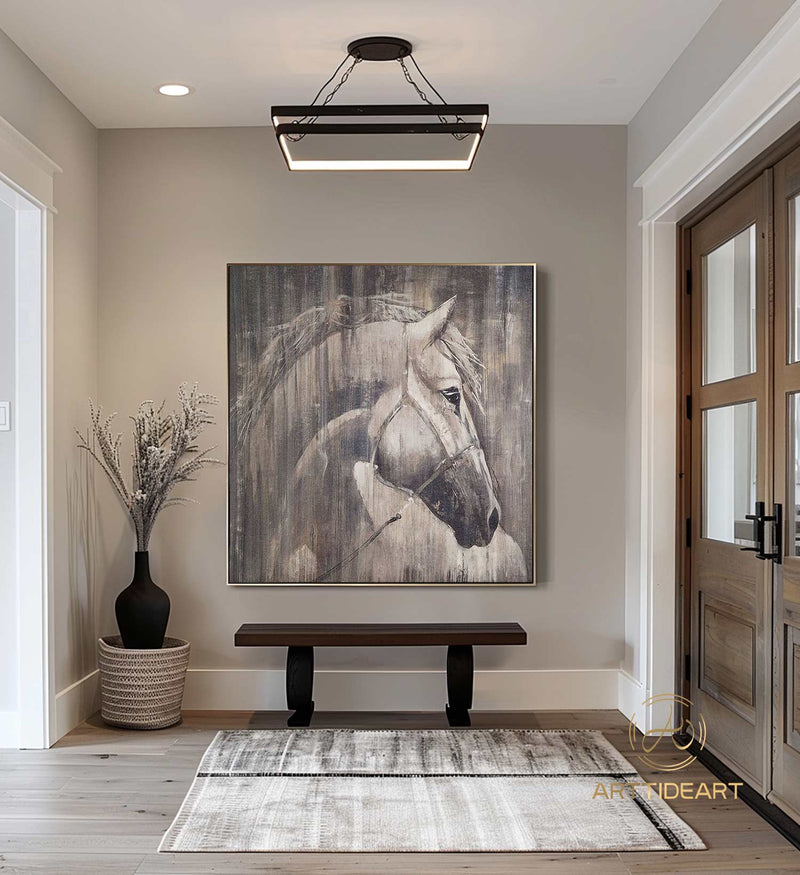 Horse Oil Painting,Animal oil painting,Acrylic Painting,Animal oil art,Horse Painting Original,Horse Wall Art Large Canvas Art Horse Decor