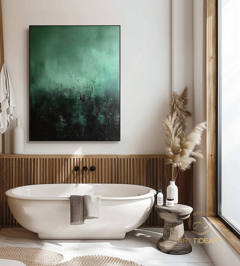 Large Green Abstract Painting Green Art Modern Abstract Painting Contemporary Painting Original Abstract Art Home Decoration Boho Decor