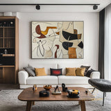Original Abstract Colorful Cubist Faces Paintings On Canvas Picasso-Inspired Geometric Art Vibrant Modernism Oil Painting Home Wall Decor