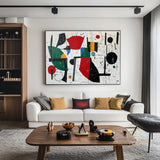 Mid-Century Modern Art Colorful Textured Abstract Painting on Canvas
Red Painting Blue Painting Bright Wall Art Texture Painting